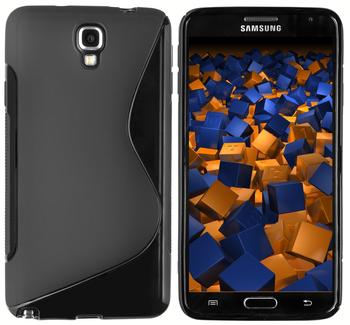 mumbi TPU Hülle S-Design schwarz für Samsung Galaxy Note 3 Neo