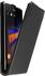mumbi Flip Case Ledertasche schwarz für Sony Xperia Z1