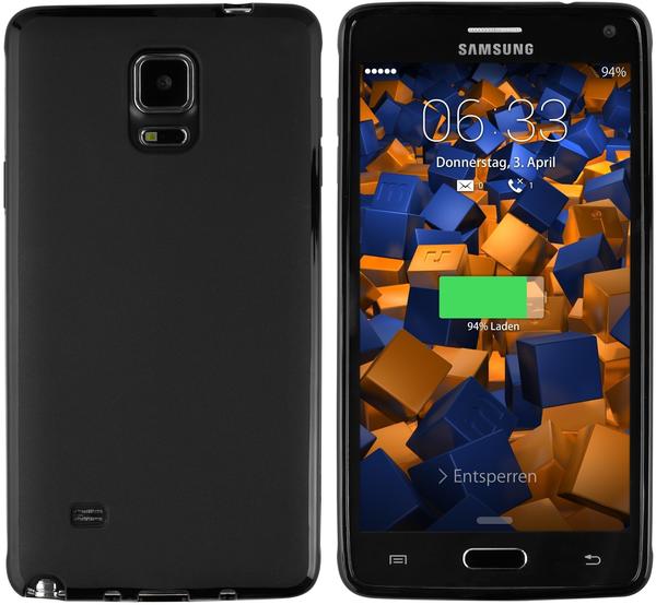 mumbi TPU Hülle schwarz für Samsung Galaxy Note 4