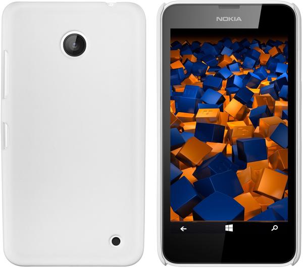 mumbi Hard Case Hülle weiß für Nokia Lumia 630635