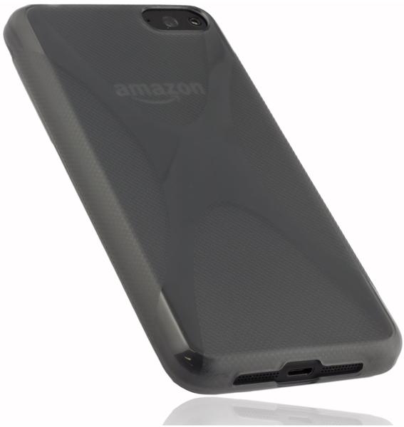 mumbi TPU Hülle transparent schwarz für Amazon Fire Phone