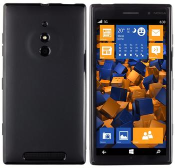 mumbi TPU Hülle schwarz für Nokia Lumia 830