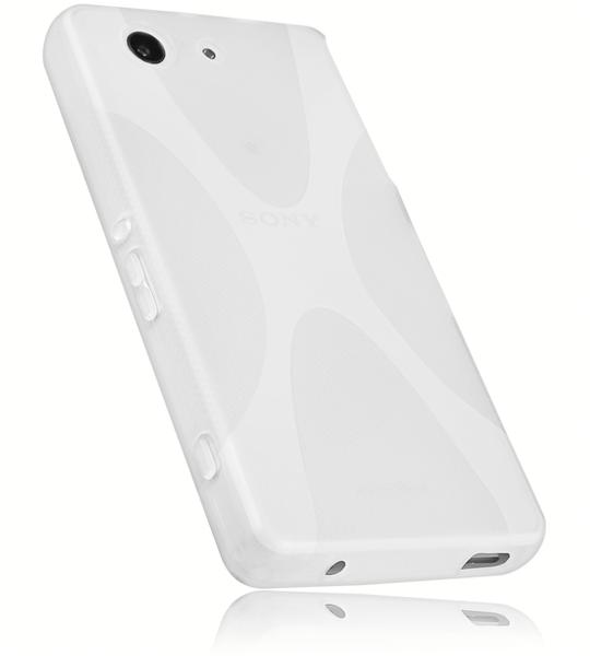 mumbi TPU Hülle transparent weiß für Sony Xperia Z3 Compact