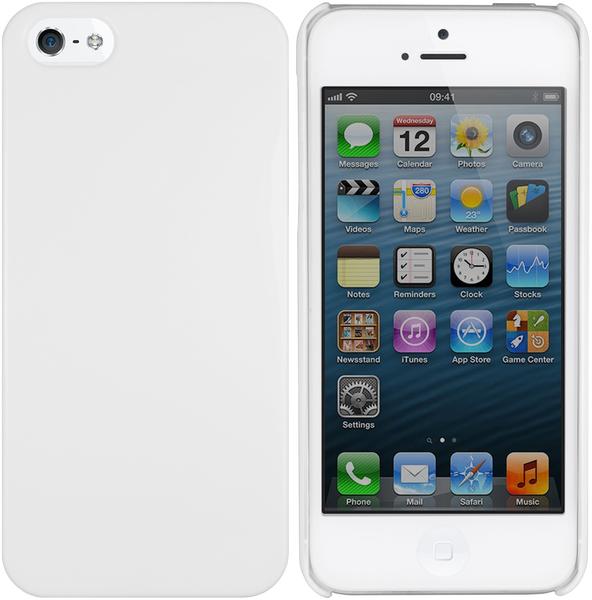 mumbi Hard Case Hülle weiß für Apple iPhone 5 5s