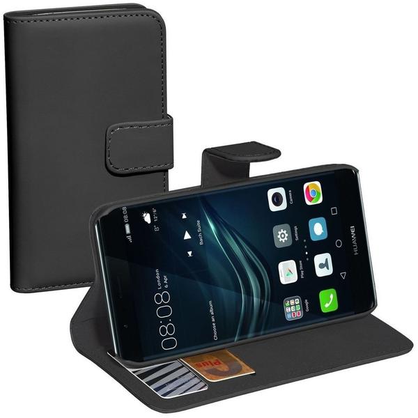 PEDEA Book Cover Classic für Huawei P10 Lite, Schwarz