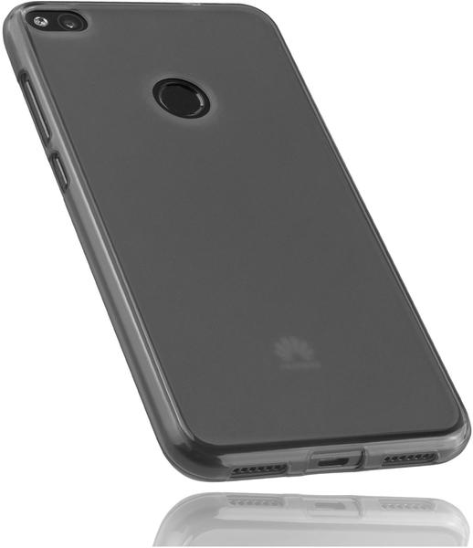 mumbi TPU Hülle schwarz transparent für Huawei P8 Lite (2017)