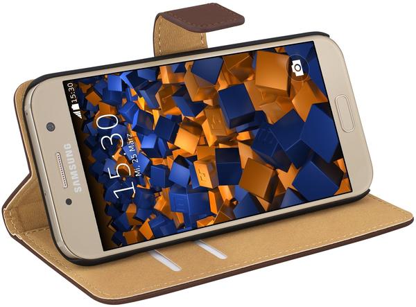 mumbi Tasche Bookstyle Case kompatibel mit Samsung Galaxy A5 2017 Hülle Handytasche Case Wallet, braun