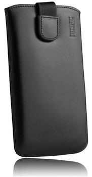 mumbi Leder Etui Tasche mit Ausziehlasche schwarz für Samsung Galaxy S8