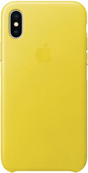 Apple Leder Case (iPhone X) fr&uuml;hlingsgelb