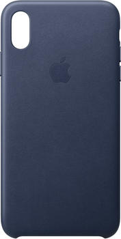 Apple Leder Case (iPhone Xs Max) Mitternachtsblau