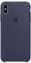 Apple Silikon Case (iPhone XS Max) mitternachtsblau