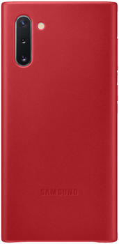 Samsung Leder Wallet Cover (Galaxy Note 10) rot