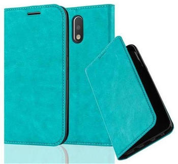 Cadorabo Flip Case für Motorola MOTO G4 / G4 PLUS in PETROL TÜRKIS