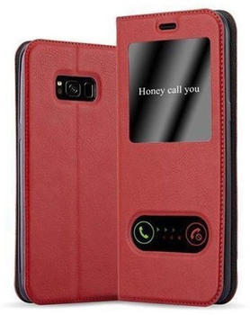 Cadorabo Flip Case für Samsung Galaxy S8 in SAFRAN ROT