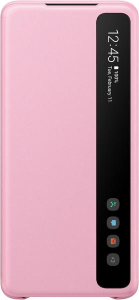 Samsung Clear View Cover (Galaxy S20 Plus) pink