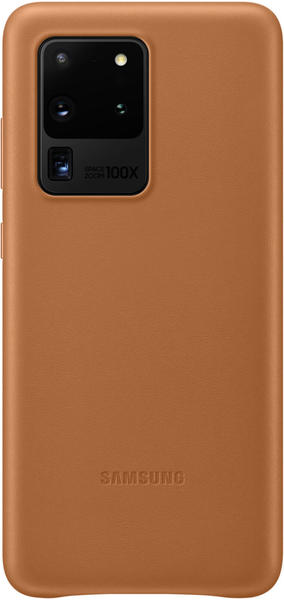 Samsung Leder Cover (Galaxy S20 Ultra) braun
