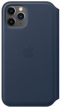 Apple Leder Folio (iPhone 11 Pro) Tiefseeblau