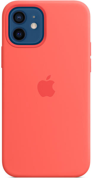 Apple Silikon Case mit MagSafe (iPhone 12/12 Pro) Zitruspink