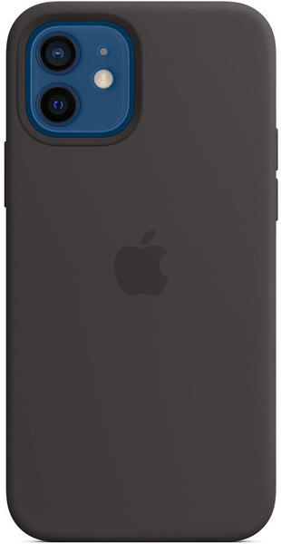 Apple Silikon Case mit MagSafe (iPhone 12/12 Pro) Schwarz