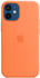 Apple Silikon Case mit MagSafe (iPhone 12 mini) Kumquat