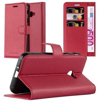 Cadorabo Flip Case für Samsung Galaxy XCover 4 in KARMIN ROT