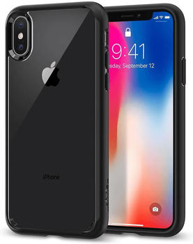Spigen Case Ultra Hybrid (iPhone X) Mattschwarz