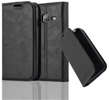 Cadorabo Hülle für Samsung Galaxy J1 MINI 2016 in NACHT SCHWARZ