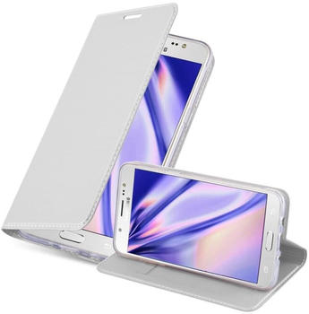 Cadorabo Hülle für Samsung Galaxy J5 2016 in CLASSY SILBER