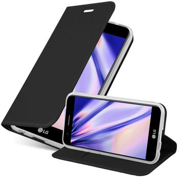 Cadorabo Hülle für LG K10 2017 in CLASSY SCHWARZ