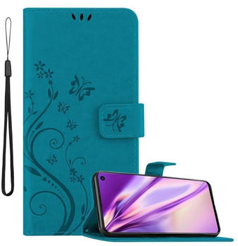 Cadorabo Hülle für Samsung Galaxy S10 in FLORAL BLAU