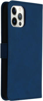 iMoshion Entfernbare 2-1 Luxus Booktype Hülle für das iPhone 12 (Pro) - Blau Blau