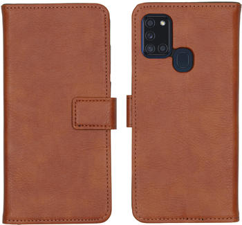 iMoshion Luxuriöse Buchtyp-Hülle für das Samsung Galaxy A21s - Braun Braun
