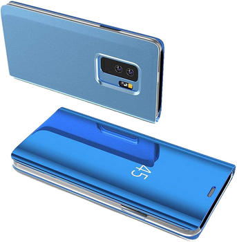 COFI1453 Smart View Spiegel Mirror Smart Cover Schale Etui kompatibel mit HONOR 9A Schutzhülle Tasche Case Schutz Clear Blau