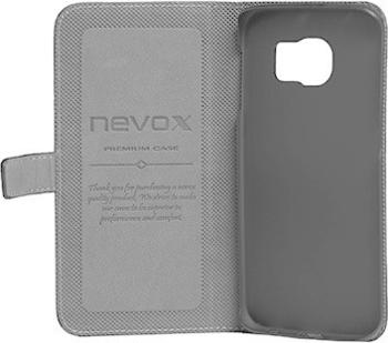 Nevox Ledertasche ORDO schwarz (Galaxy S6 edge)