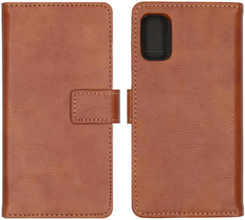 iMoshion Luxuriöse Buchtyp-Hülle Braun für Samsung Galaxy A41 Braun