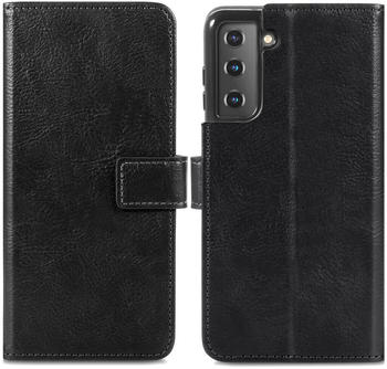 iMoshion Luxuriöse Buchtyp-Hülle für das Samsung Galaxy S21 - Schwarz Schwarz