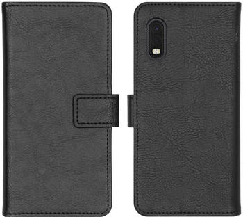 iMoshion Luxuriöse Buchtyp-Hülle Schwarz für das Samsung Galaxy Xcover Pro Schwarz