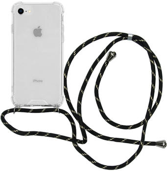 iMoshion Backcover mit Band Schwarz Gold für das iPhone SE (2020) / 8 / 7 Schwarz