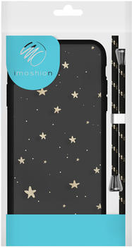 iMoshion Design Hülle mit Band für das iPhone 11 - Sterne - Schwarz / Gold Schwarz