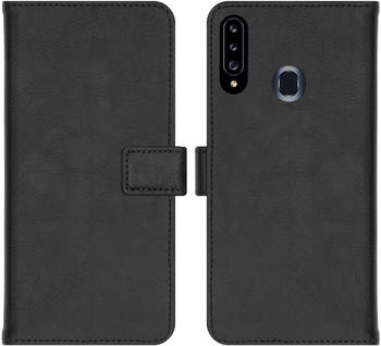 iMoshion Luxuriöse Buchtyp-Hülle für das Samsung Galaxy A20s - Schwarz Schwarz