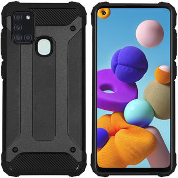 iMoshion Rugged Xtreme Case Schwarz für das Samsung Galaxy A21s Schwarz