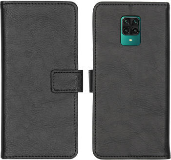 iMoshion Luxuriöse Buchtyp-Hülle für das Xiaomi Redmi Note 9 Pro / 9S - Schwarz Schwarz