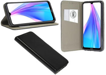 COFI1453 Elegante Buch-Tasche Hülle Smart Magnet kompatibel mit XIAOMI REDMI NOTE 8T in Schwarz