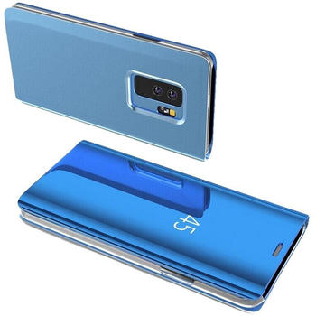COFI1453 Smart View Spiegel Mirror Smart Cover Schale Etui für HUAWEI P 40 LITE Clear Blau