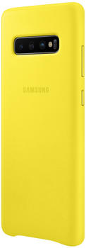 Samsung Leather Backcover (Galaxy S10+) gelb