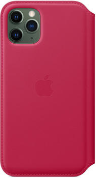 Apple Leder Folio (iPhone 11 Pro) Himbeere