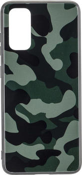Peter Jäckel Glas Back Cover CAMOUFLAGE für Samsung G985 Galaxy S20+ Green