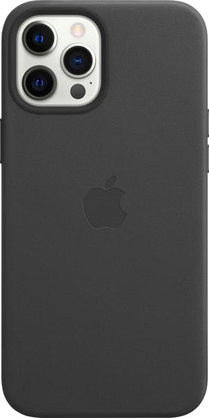 Apple Leder Case mit MagSafe (iPhone 12 Pro Max) Schwarz
