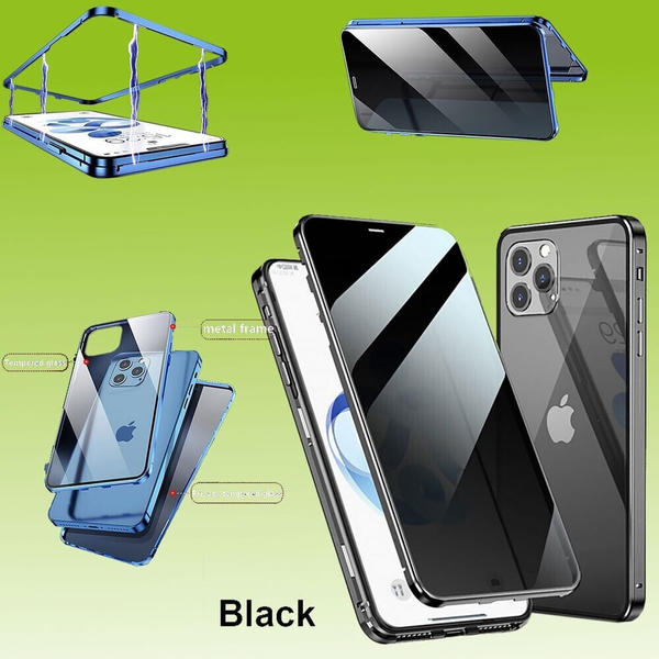 Wigento Beidseitiger 360 Grad Magnet / Glas Privacy Mirror Case Hülle Handy  Tasche Bumper Schwarz für Apple iPhone 12 Pro / iPhone 12 6.1 Zoll Test ❤️  Jetzt ab 15,85 € (November 2021) Testbericht.de