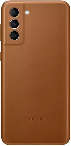 Samsung Leder Backcover (Galaxy S21 Plus) Braun